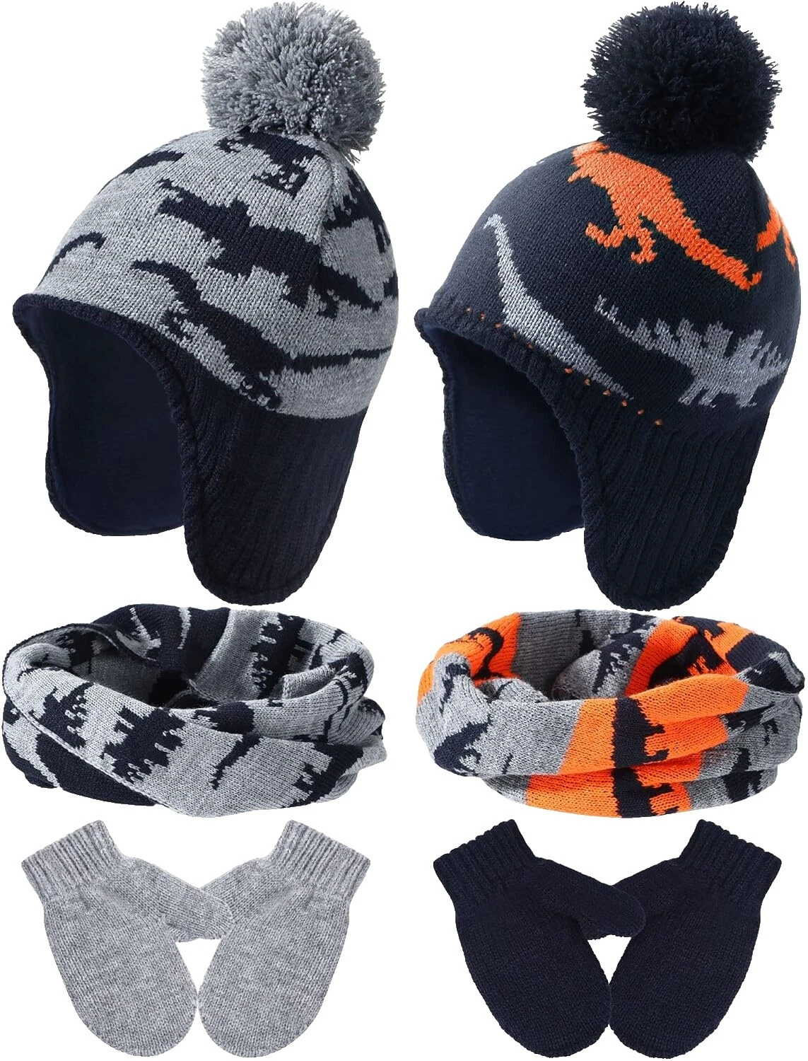Dinosaurios de Invierno Sombreros de bebé