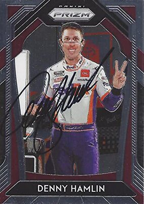 AUTOGRAPHED Denny Hamlin 2020 Panini Prizm DARLINGTON WIN (#11 FedEx Team) Joe G