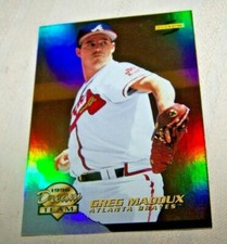 1996 Score Dream Team Atlanta Braves Baseball Foil Card #9/9  Greg Maddux