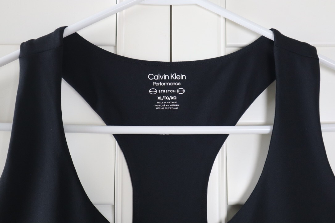 CALVIN KLEIN Performance $100 Solid Black Stretch… - image 2