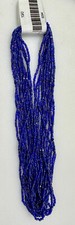 Hank of 13/0 Cut Seed Beads - Navy Iris