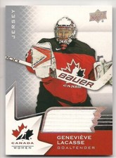 Genevieve Lacasse 2020 Upper Deck Team Canada Women Game Used Jersey
