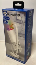 Sealy Humidifier w/ Multicolor Projector Night Light 360° Axis, 200ml, 5 or 10Hr