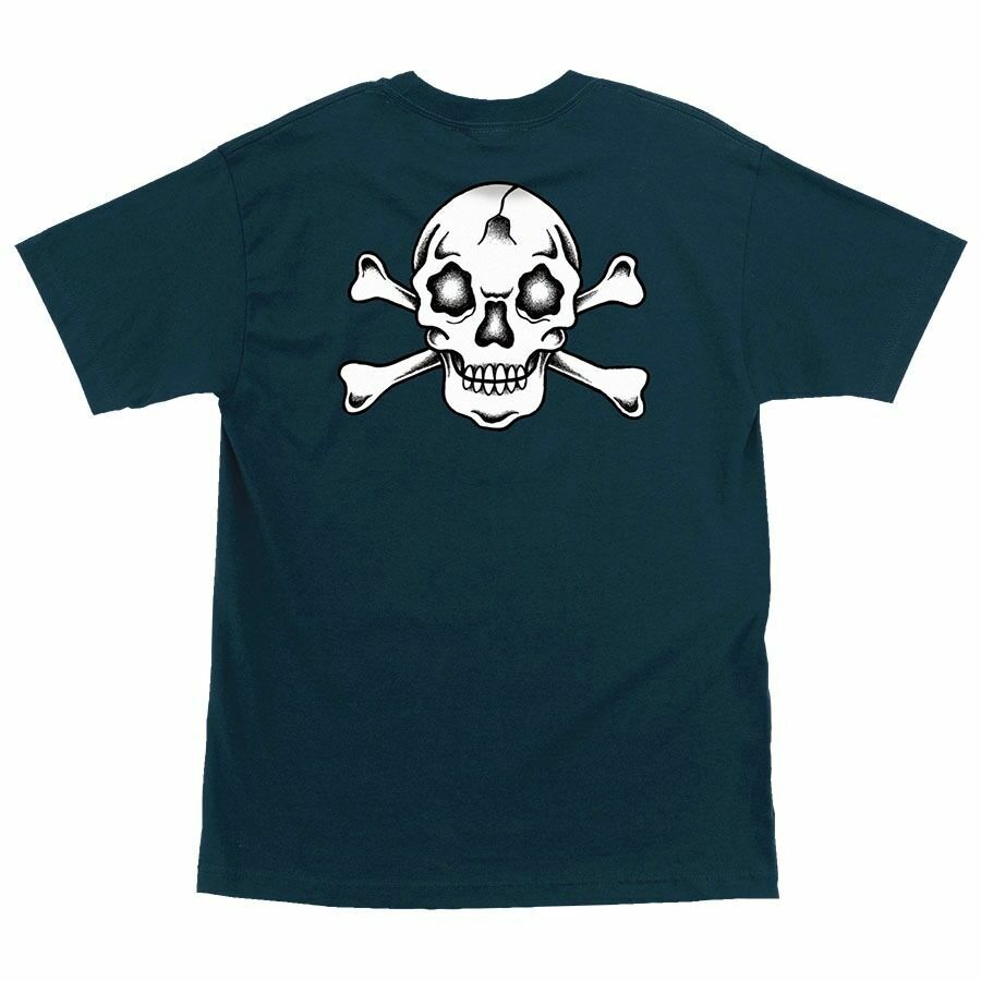 eric dressen t shirt Santa Cruz Eric Dressen CROSSBONES Skateboard T Shirt HARBOR BLUE