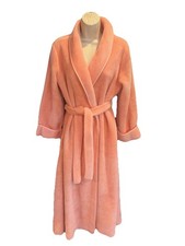 Beautiful Vintage Miss Elaine Thick Plush Wrap Self Tie Bath Robe M 52 L EC