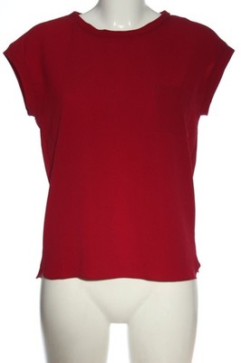 MANGO BASICS Kurzarm-Bluse Damen Bluse Gr. DE 34 rot Business-Look