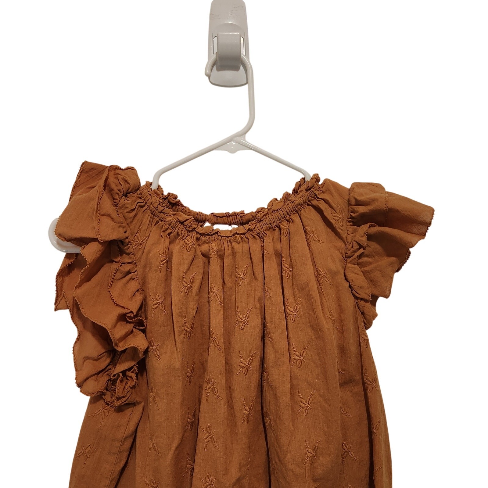 Universal Thread Earthy Orange Brown Embroidered … - image 3