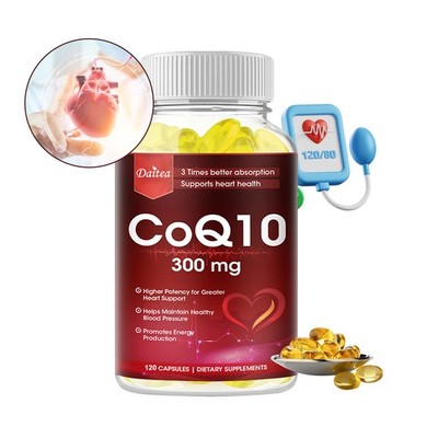 3x bessere Absorption CoQ10 300mg-Hochdosiert für die Herzfunktion 30/60/120Kaps