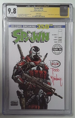 1x C0577: SIGNED: Spawn: #350: CGC Universal Grade: 9.8 Condition in Title Singl
