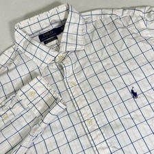 Polo Ralph Lauren Classic Fit Stretch Men's XL Pink Blue Plaid Long Sleeve Shirt