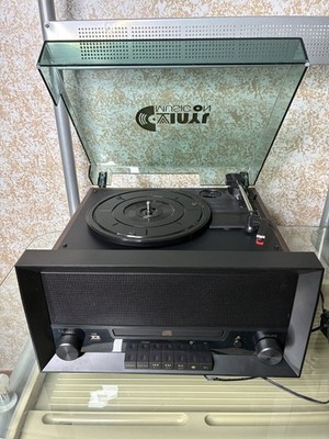 Retro Vinyl CD All-in-OneHousehold Multifunctional Player Bluetooth U Disk Radio