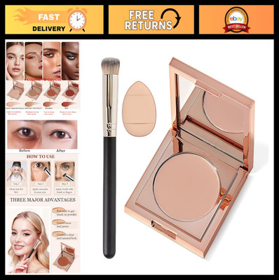 Colored Clay Undereye Corrector with Brush - Hydrating Concealer for Dark Circle