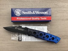 Smith  Wesson Folding Knife Serrated Blade Anodized Aluminum Handle - CK111S