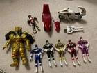 Vintage 1995 Power Rangers Metallic Chrome  Goldar Bandai Action Figures Lot