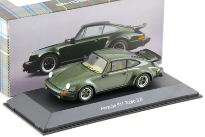 1:43 Spark Porsche 911 Turbo 3.0 Coupe Ferry Oak green metallic MAP DEALER