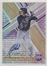 2019 Elite Extra Edition Aspirations Purple /100 Carlos Rodriguez #129 Auto i4v