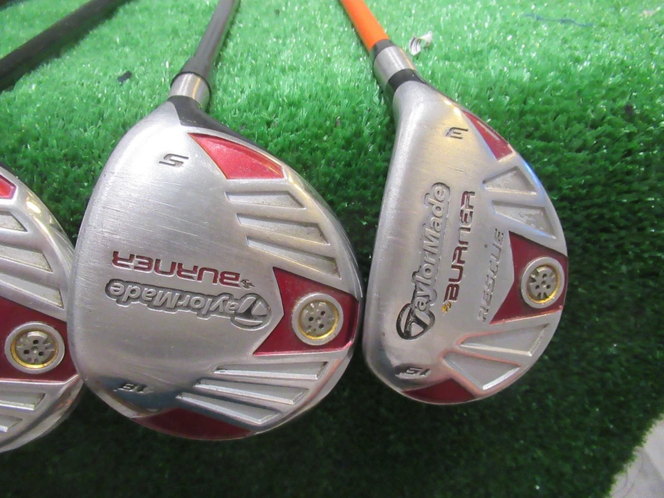 TAYLORMADE 2007 BURNER 10.5* DRIVER 3 & 5 WOOD & HYBRID 3 SET MIXED GRAPHITE RH - Image 3 of 4