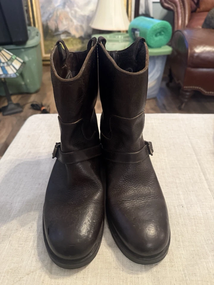 Bota baja de motociclista hecha a mano en Camarra Nero N.D.C para mujer talla 9 Foto 2 de 4