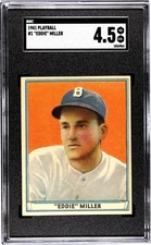 Eddie Miller 1941 Play Ball #1. Boston Bees. SGC 4.5