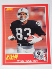 1989 SCORE FOOTBALL WILLIE GAULT CARD #218