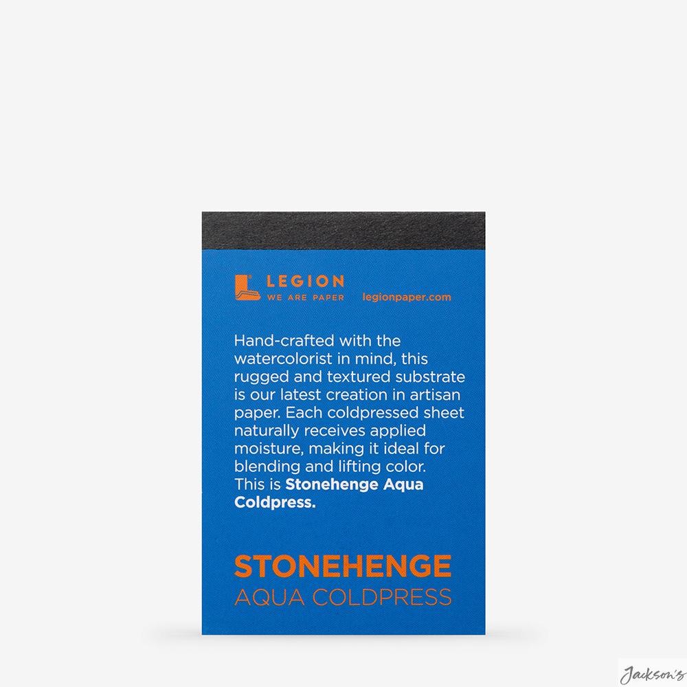 Stonehenge Aqua Watercolour Paper Pad 100% Cotton 300gsm 9.5x6.3cm Painting