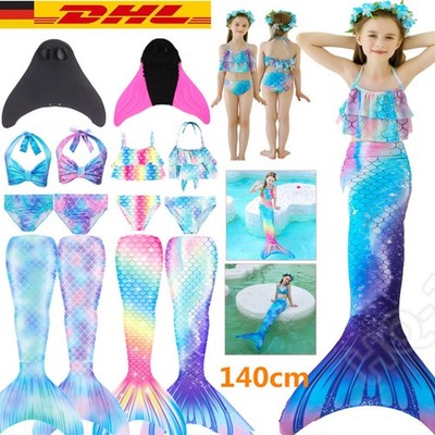 Schwimmen Kids Mädchen Meerjungfrau Schwanzflosse Monoflosse Schwimmschwanz Kann