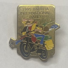 Vintage 1995 BMW Motorcycle Pin Vehicle Series Race Collectible Rally Bike