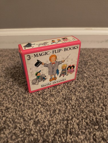 3 Magic Flip Books Boxed Set Martha Alexander 1984