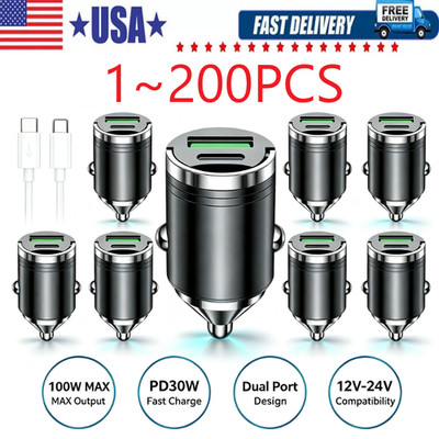 2 Port USB Super Fast Car Charger Adapter For iPhone Samsung Android Phone Lot