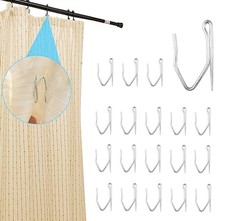Curtain Hooks for Drapes, 150Pcs Drapery Hook Pins for Window Curtain, Shower...