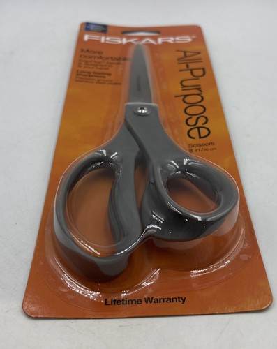 Fiskars Long Lasting All Purpose Scissors, 8 inches. New - Picture 5 of 9