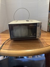 Goldstar 5" B/W Analog TV / AM / FM Stereo Radio Model KMA-0506 Working
