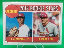 Sandy Alcantara /Alex Mejia 2018 Topps Heritage Rookie Stars #14