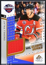 2025-26 SP Game Used Global Series Fabrics Palat Devils Jersey 3053