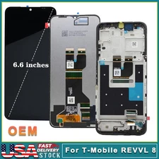 OEM For T-Mobile Revvl 8 5G TMRV085G LCD Display Touch Screen Digitizer Frame