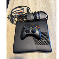 Microsoft Xbox 360 S Console Black with Controller and Cables