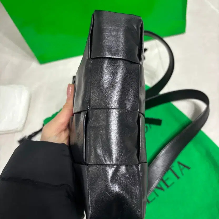 Bottega Veneta Mini Cassette Bag, Black, Authentic thumbnail 3