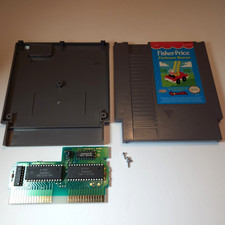 Fisher Price Firehouse Rescue NES 1992 Authentic Cleaned/Tested/Works Cart Only