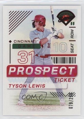 2024 Panini Prospect Edition Red 79/299 Tyson Lewis #150 14ij