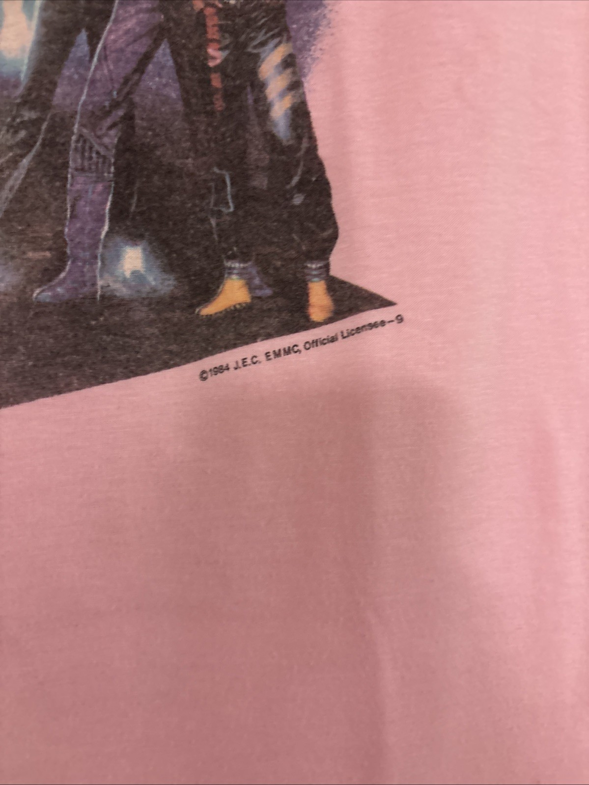 Vintage Michael Jackson T-shirt Pink Size Large 1984 … - Gem