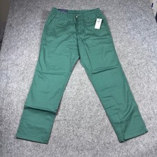 Polo Ralph Lauren Chino Pants Mens Md Green Classic Elastic Waist MSRP 115 NEW