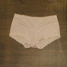 Maidenform Microfiber Lace Boyshort Panty 40760 Sandshell Pink Brown L