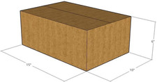 15" X 10" X 6" Corrugated Boxes 32 ECT Pack of 5-15X10X6 Quality Moving Boxe