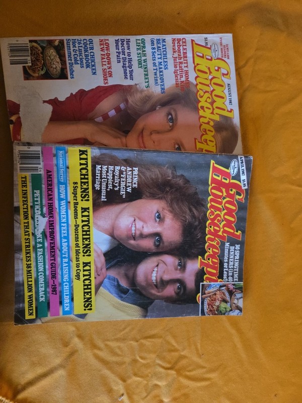Pair Of 2 Good Housekeeping Magazines August April 1987