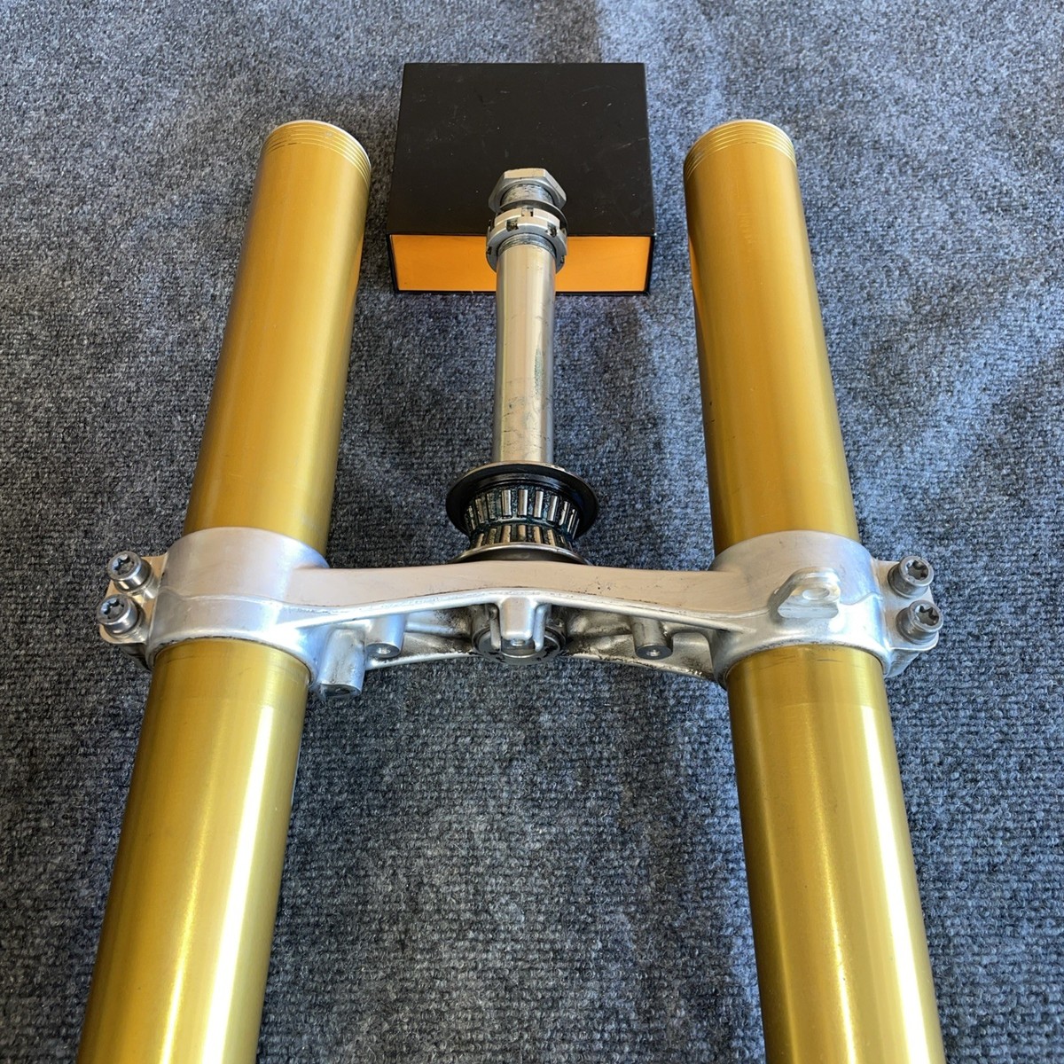 09-14 BMW S1000RR OEM FRONT FORKS SHOCK SUSPENSION PAIR TRIPLE