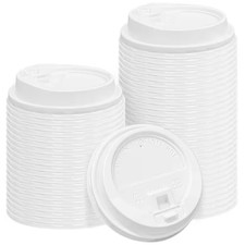 3.5 In. Disposable Plastic Cup Lids, Coffee Cup Lids for 10, 12, 16, 20, 24 Oz.