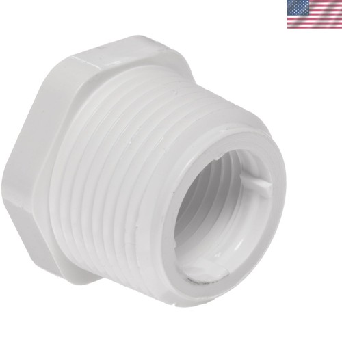 Schedule 40 PVC Bushing Fitting - 2" NPT Male to 3/4" NPT Female, NSF Certified