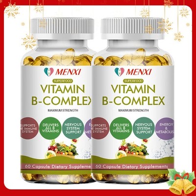 Vitamin B-Complex Supplement   High Strength Energy, Metabolism & Nerve Support