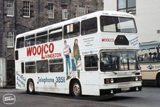 Bus Photo - Eastern Scottish LL107 ULS107X Olympian ECW Woolco ad Aug 1984
