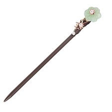 Wooden Hair Pins 7.08" Chinese Hair Sticks For Long Hair Buns D